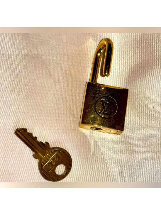 Louis Vuitton Accessories - Rarer #220 Louis Vuitton Gold Padlock & Key - 200 Series